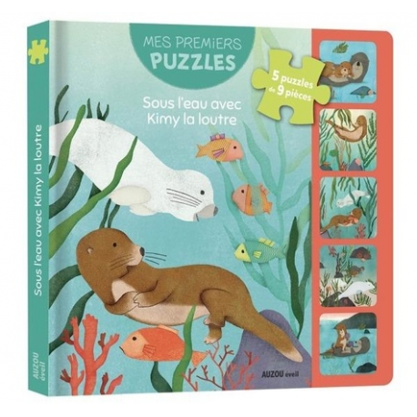 Sous l'eau avec Kimy la loutre - Avec 5 puzzles de 9 pièces - Album