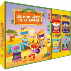 Les mini-héros de la savane - Avec quatre marionnettes à doigts - Album