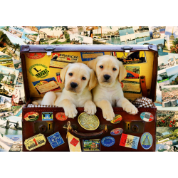 (1000 pièces) - Two Travel Puppies