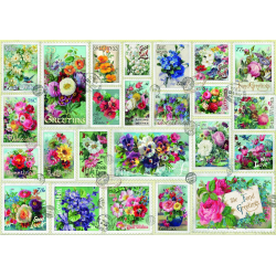 (2000 pièces) - Stamp Flower Collection