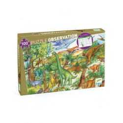 Puzzles observation - (100 pièces) Dinosaures 100 pcs + livret