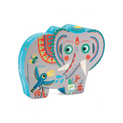 Puzzles silhouettes - (24 pièces) Haathee, éléphant d'Asie