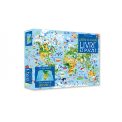 Atlas du monde - Coffret livre et puzzle - Album