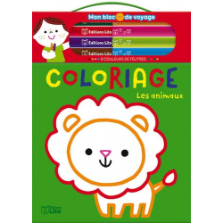 Coloriage Les animaux - Avec 8 couleurs de feutres - Album