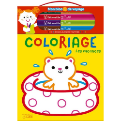 Coloriage Les vacances - Avec 8 couleurs de feutres - Album