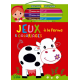 Jeux & coloriages à la ferme - Avec 8 couleurs de feutres - Grand Format