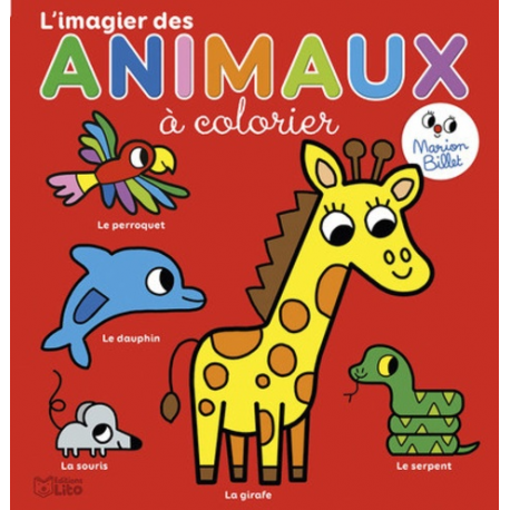 L'imagier des animaux à colorier - Album