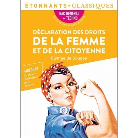 SCOLAIRE - Déclaration des droits de la femme et de la citoyenne - Poche