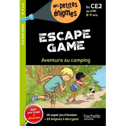 Escape game du CE2 au CM1 - Aventure au camping - Grand Format