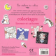 Coloriages licornes et caticorns - Avec des autocollants - Grand Format