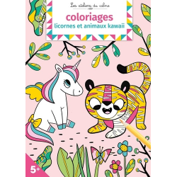 Coloriages licornes et animaux kawaii - Grand Format