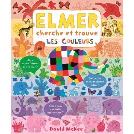 Elmer cherche et trouve - Les couleurs - Album