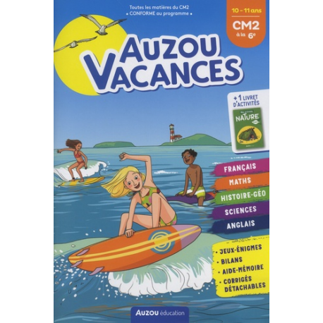 Auzou vacances du CM2 à la 6e - Grand Format