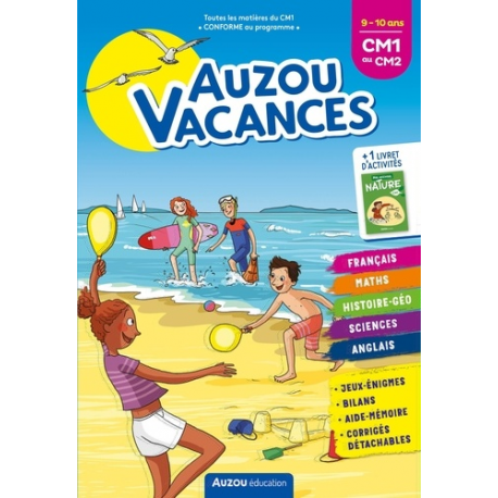 Auzou vacances du CM1 au CM2 - Grand Format