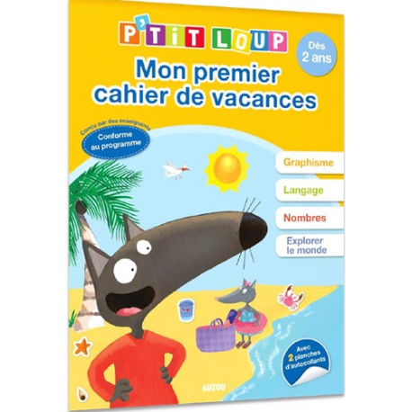 Mon premier cahier de vacances P'tit Loup - Grand Format