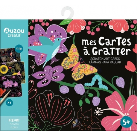 Cartes à gratter - Fleurs