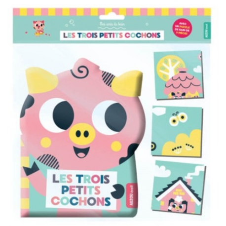 Les trois petits cochons - Avec un puzzle de bain de 9 pièces - Album