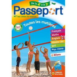 Passeport Toutes les matières de la 4e à la 3e - Grand Format