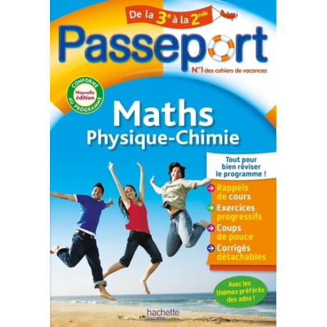 Passeport Maths-Physique-Chimie de la 3e à la 2nde - Grand Format