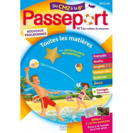 Passeport Toutes les matières du CM2 à la 6e - Grand Format