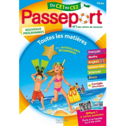 Passeport Toutes les matières du CE1 au CE2 - Grand Format