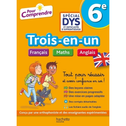 Trois-en-un 6e Français Maths Anglais - Grand Format