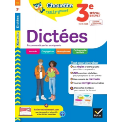 Dictées 3e - Cahier de révision et d'entraînement - Grand Format