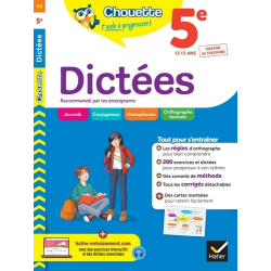 Dictées 5e - Cahier de révision et d'entraînement - Grand Format