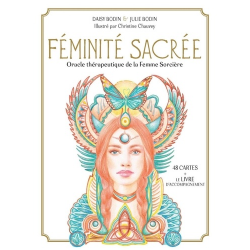 Coffret Féminité sacrée - Oracle thérapeutique de la Femme Sorcière. Avec 48 cartes et 1 livret d'accompagnement