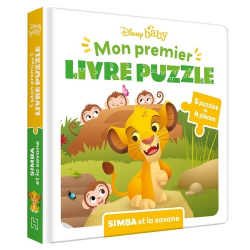 Simba et la savane Disney Baby - 5 puzzles 4 pièces - Album