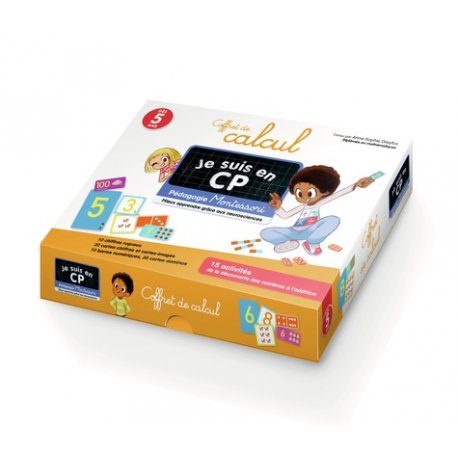 Coffret de calcul Je suis en CP - Pédagogie Montessori. 15 activités de la découverte des nombres à l'addition