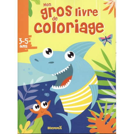 Mon gros livre de coloriage requin - Grand Format