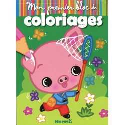Mon premier bloc de coloriages - Cochon - Grand Format