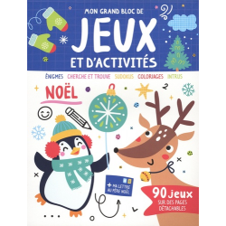 Noël - 90 jeux sur des pages détachables - Grand Format