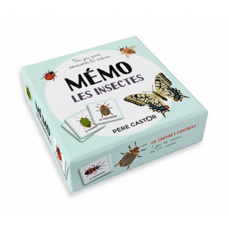 Mémo Les insectes - Avec 24 cartes