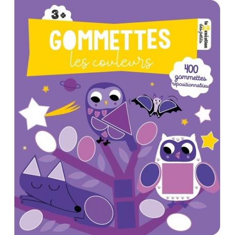 Gommettes les couleurs - 400 gommettes repositionnables - Album