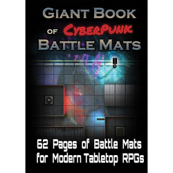 Livre plateau de jeu : Giant Book of CyberPunk Battle Mats (A3)