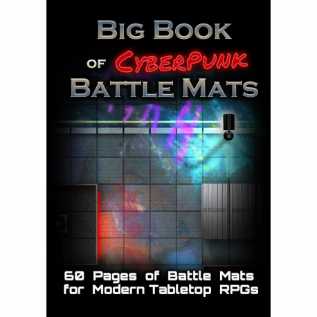 Livre plateau de jeu : Big Book of CyberPunk Battle Mats (A4)