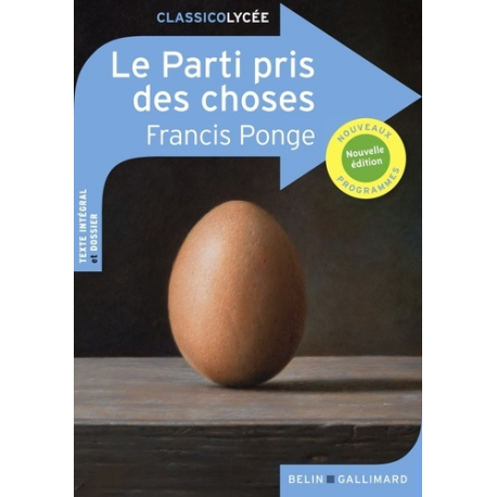 SCOLAIRE - Le parti pris des choses - Poche