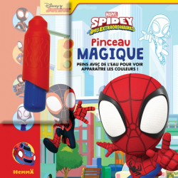 Spidey and his amazing friends - Peins avec de l'eau pour voir apparaître des couleurs ! Avec 1 pinceau - Album