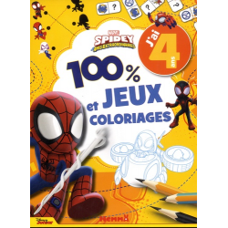 100% Jeux et Coloriages Marvel Spidey et ses amis extraordinaires - J'ai 4 ans - Album