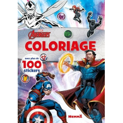 Coloriage Marvel Avengers - Avec plus de 100 stickers