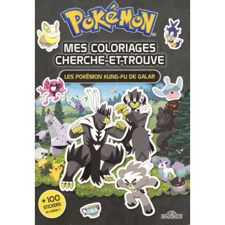 Mes coloriages cherche-et-trouve Pokémon - Les Pokémon Kung-Fu de Galar