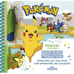 Pokémon : Pikachu et ses amis - Peins avec de l'eau pour voir apparaître les couleurs ! - Album