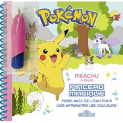 Pokémon : Pikachu à Galar - Peins avec de l'eau pour voir apparaître les couleurs ! Avec 1 pinceau magique - Album