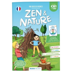 Mon cahier de vacances zen et nature - Du CE1 au CE2- avec un livret d'activités zen Calme et attentif comme une grenouille - G