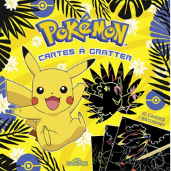 Pokémon Cartes à gratter Pikachu - Avec 10 cartes- 1 bâtonnet - Grand Format