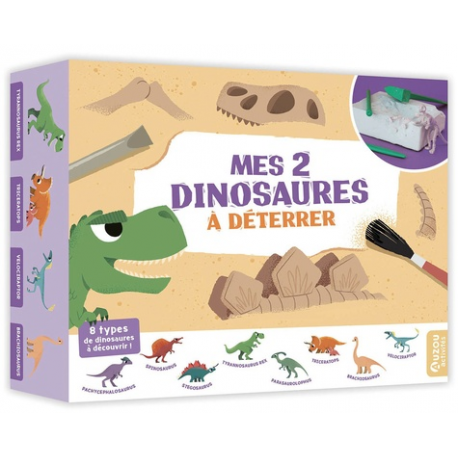 Mes 2 dinosaures à déterrer