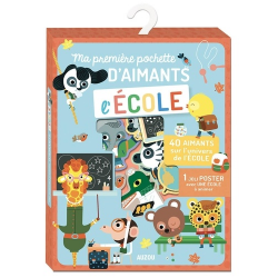 Ma pochette d'aimants L'école - Avec 47 aimants- 1 joli poster