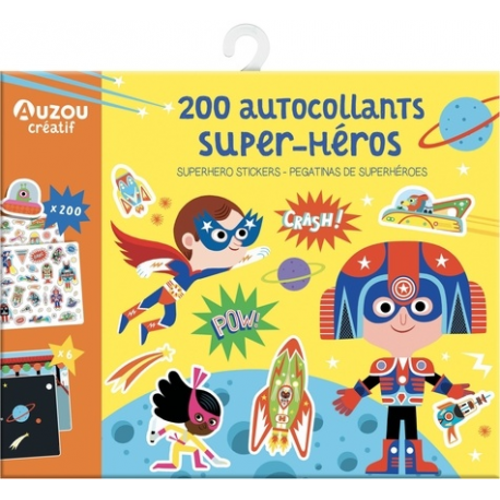 200 autocollants Super-Héros - Grand Format